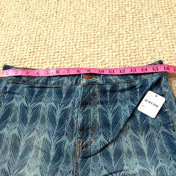 Free People Just Float On Printed Flare Jeans - Picture 7 of 8